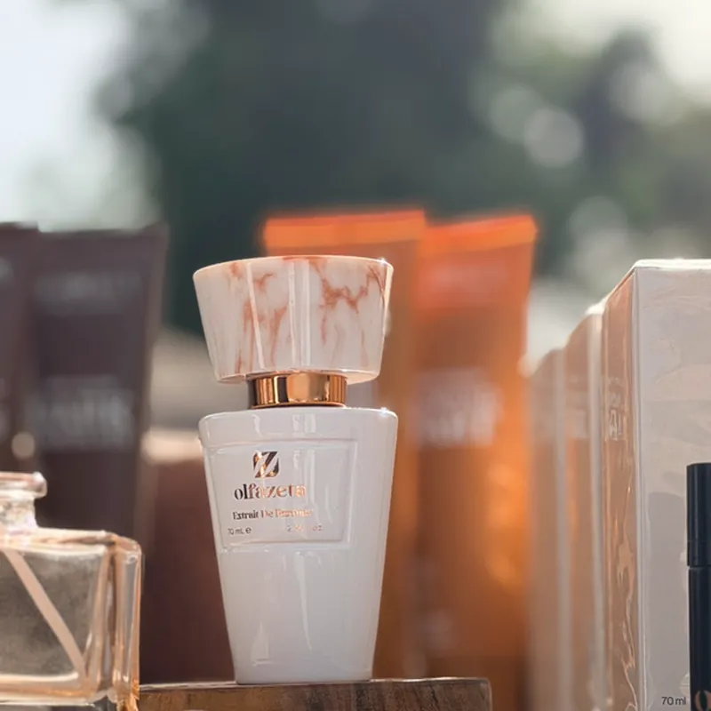 Un flacon de parfum de 70 ml sur le stand